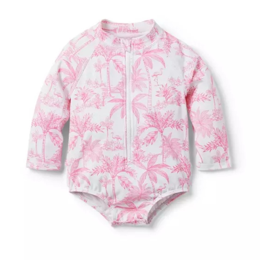 Janie and Jack Floral Baby Swimsuit